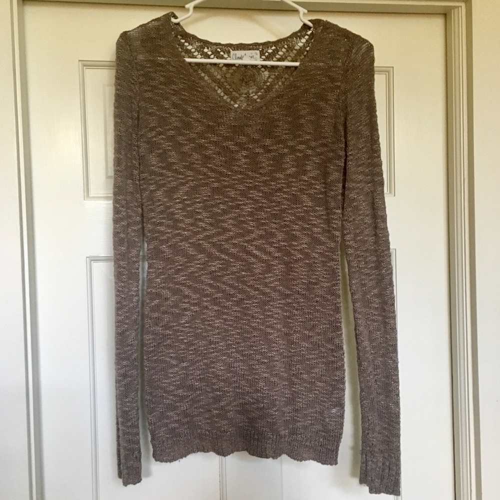 Light Brown Long Sleeve Sweater